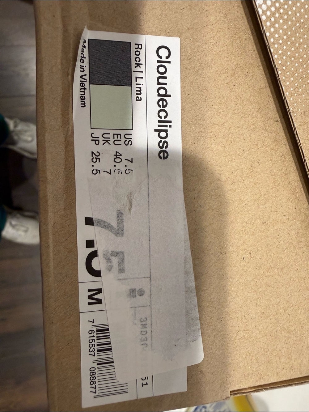 On cloud On Men’s Cloudelipse Men’s NIB Running Shoes Rock/Lima Size 7.5 - Picture 10 of 10